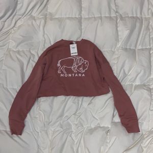 Pink montana crewneck